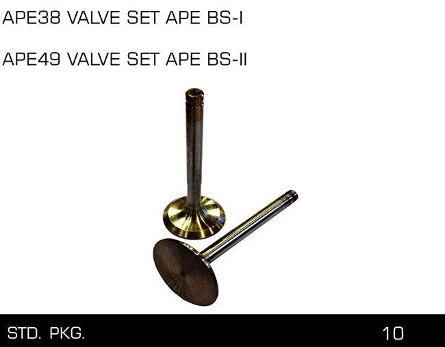 APE38 VALVE SET APE BS I APE49 VALVE SET APE BS II APE38 VALVE SET APE BS I APE49 VALVE SET APE BS II